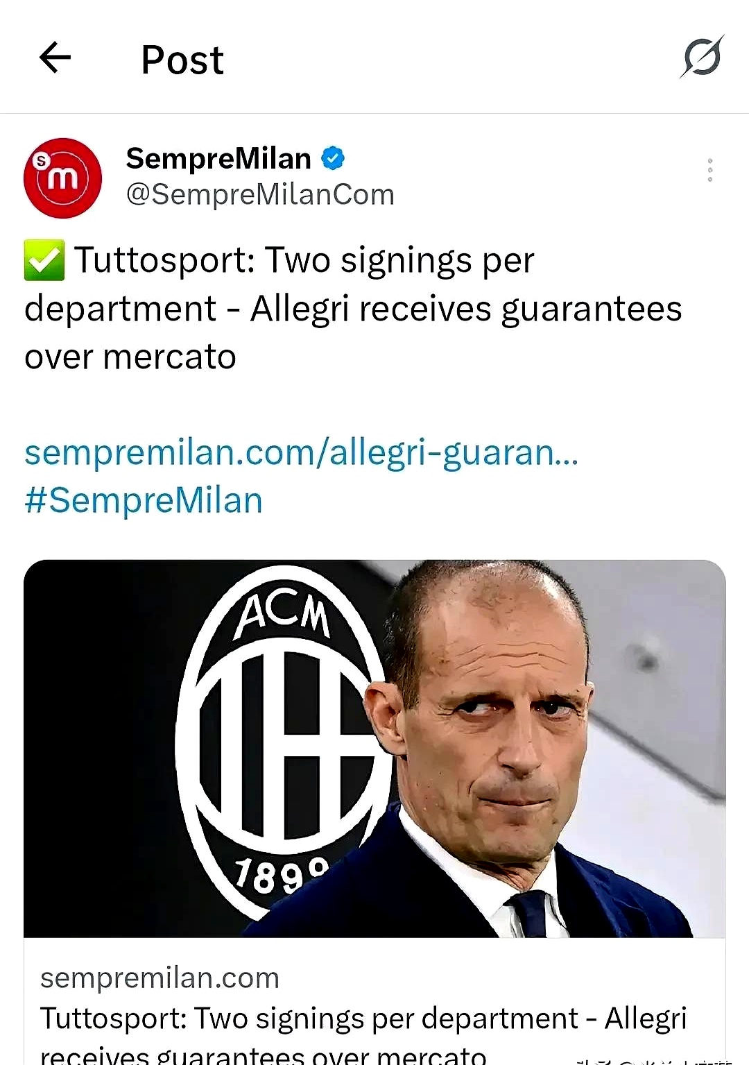 AC米兰官方宣布签下新后卫 AC米兰官方宣布签下新后卫