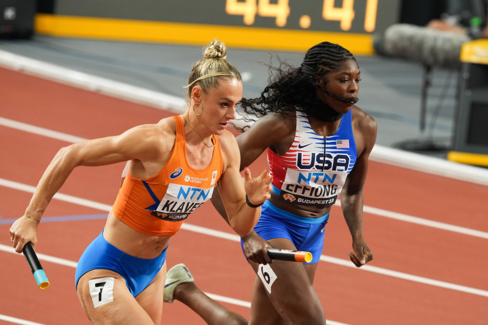 美国田径选手创造新记录夺金 美国田径选手创造新记录夺金